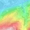 Mappa topografica Sornard, altitudine, rilievo