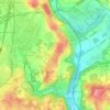 Mappa topografica Casnate, altitudine, rilievo