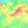 Mappa topografica Les Quatre Routes, altitudine, rilievo