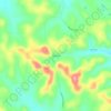 Mappa topografica Coal Glen, altitudine, rilievo