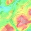 Mappa topografica Courtaman, altitudine, rilievo