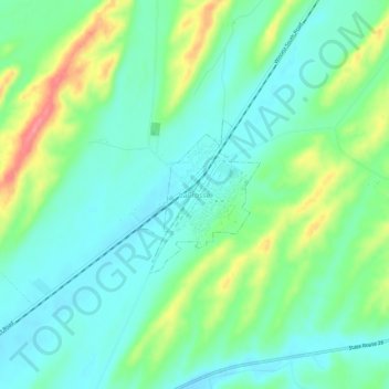 Mappa topografica LaCrosse, altitudine, rilievo