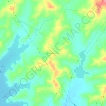 Mappa topografica Vila Aurora, altitudine, rilievo