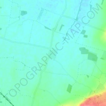 Mappa topografica Brandon, altitudine, rilievo