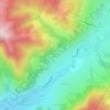 Mappa topografica Villaret d'en Haut, altitudine, rilievo