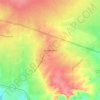 Mappa topografica Pueblo West, altitudine, rilievo