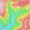 Mappa topografica Les Nonières, altitudine, rilievo
