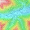 Mappa topografica Pratolungo, altitudine, rilievo