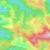 Mappa topografica Escoubilhac, altitudine, rilievo
