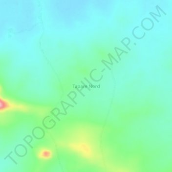 Mappa topografica Tapare Nord, altitudine, rilievo