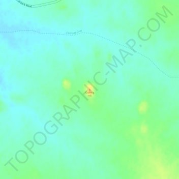 Mappa topografica Gallery Hill, altitudine, rilievo