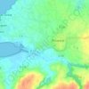 Mappa topografica Pont An Traon, altitudine, rilievo
