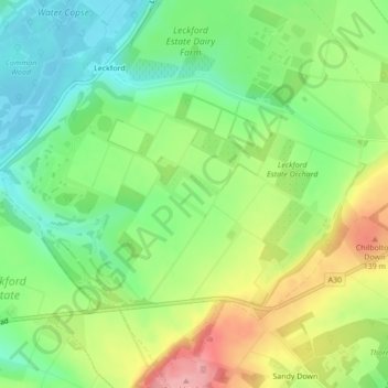 Mappa topografica L24, altitudine, rilievo