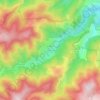 Mappa topografica La Chirouze, altitudine, rilievo