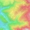 Mappa topografica Redagno di Sopra, altitudine, rilievo