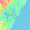 Mappa topografica Mombasa, altitudine, rilievo