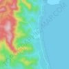 Mappa topografica Matawe, altitudine, rilievo