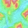 Mappa topografica La Pagère, altitudine, rilievo