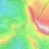 Mappa topografica Valparola Pass, altitudine, rilievo