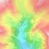 Mappa topografica Glassier, altitudine, rilievo