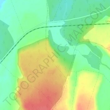 Mappa topografica Trabancos, altitudine, rilievo