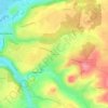 Mappa topografica La Tuilerie, altitudine, rilievo