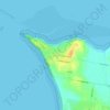 Mappa topografica Corinella, altitudine, rilievo