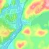 Mappa topografica Purdys, altitudine, rilievo