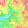Mappa topografica Puy Gros, altitudine, rilievo