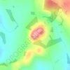 Mappa topografica Burnswark Hill, altitudine, rilievo