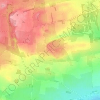 Mappa topografica Ingoe, altitudine, rilievo