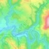 Mappa topografica Gircoules, altitudine, rilievo