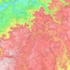 Mappa topografica Engstingen, altitudine, rilievo