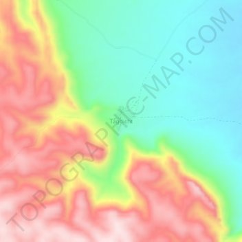 Mappa topografica Tagdicht, altitudine, rilievo