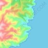 Mappa topografica Pugnochiuso, altitudine, rilievo
