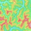 Mappa topografica Glen, altitudine, rilievo
