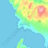 Mappa topografica Mellon Charles, altitudine, rilievo