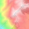 Mappa topografica Monte Cornacchia, altitudine, rilievo