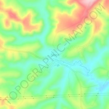 Mappa topografica Tapira, altitudine, rilievo