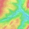 Mappa topografica La Voute, altitudine, rilievo