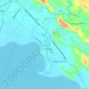 Mappa topografica Takungan, altitudine, rilievo