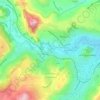 Mappa topografica Espaly, altitudine, rilievo