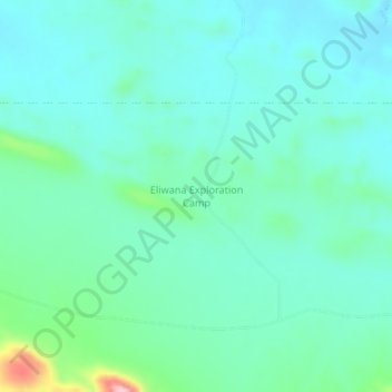 Mappa topografica Eliwana Exploration Camp, altitudine, rilievo