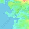 Mappa topografica Kerambreton, altitudine, rilievo
