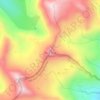 Mappa topografica Trico Peak, altitudine, rilievo