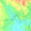 Mappa topografica Galgorm, altitudine, rilievo