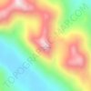 Mappa topografica The Pyramids, altitudine, rilievo