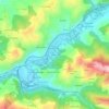 Mappa topografica Santianes, altitudine, rilievo