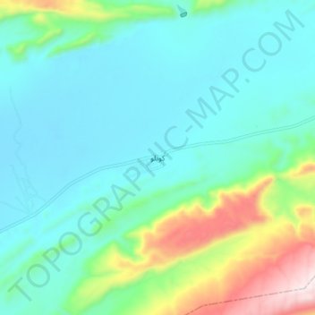 Mappa topografica Kohlu, altitudine, rilievo