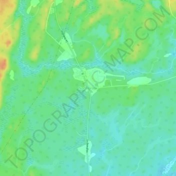 Mappa topografica Northbrook, altitudine, rilievo